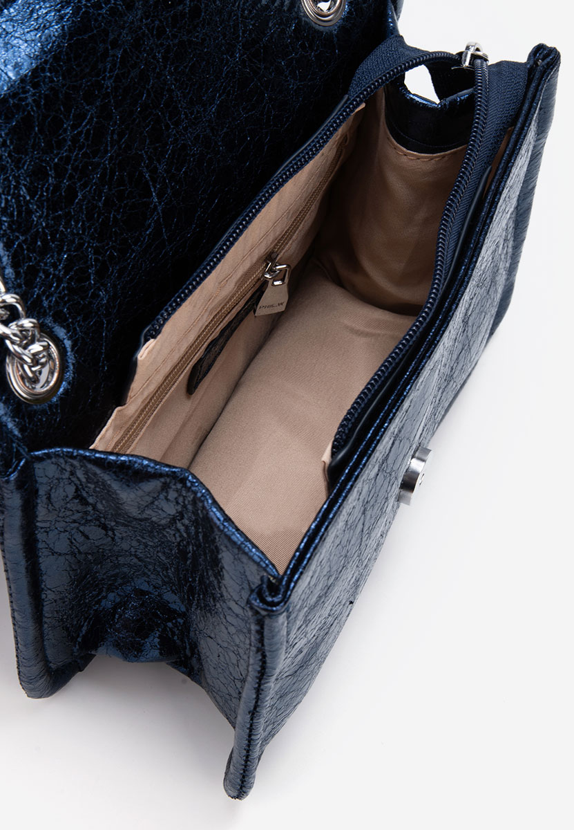 Torba za rame Akyra plavo navy