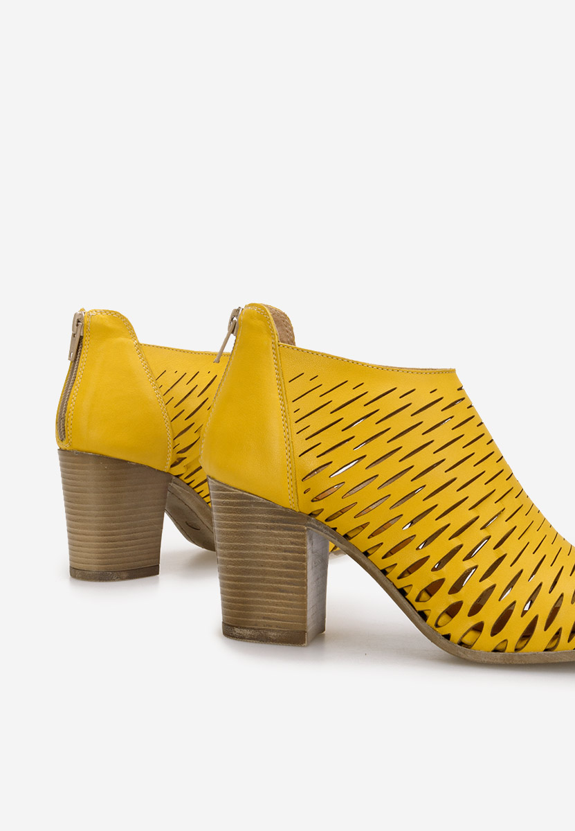 Sandale od prirodne kože Zarata Žuto