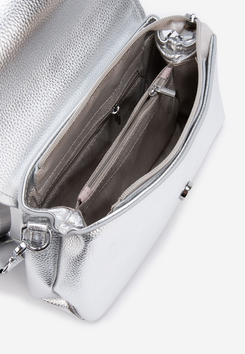 Torba za rame Softly srebrno