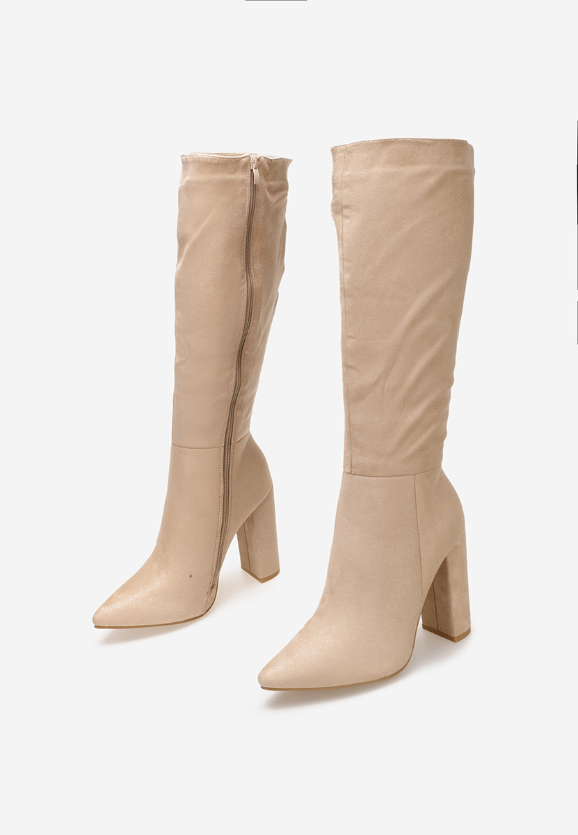 Čizmice na blok petu Rasha kaki