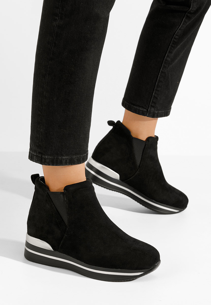 Sneakers s platformom crno Sanera