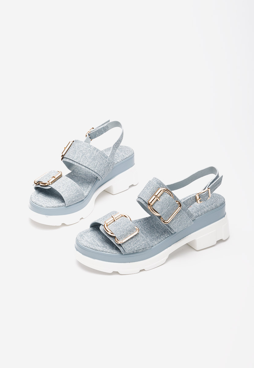 Sandale s platformom Raphaela svijetlo plave