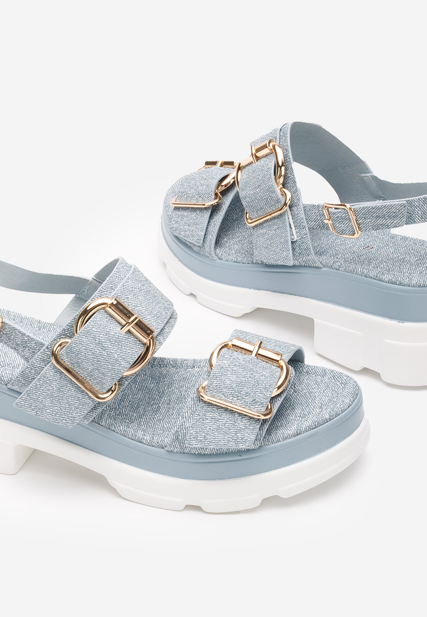 Sandale s platformom Raphaela svijetlo plave