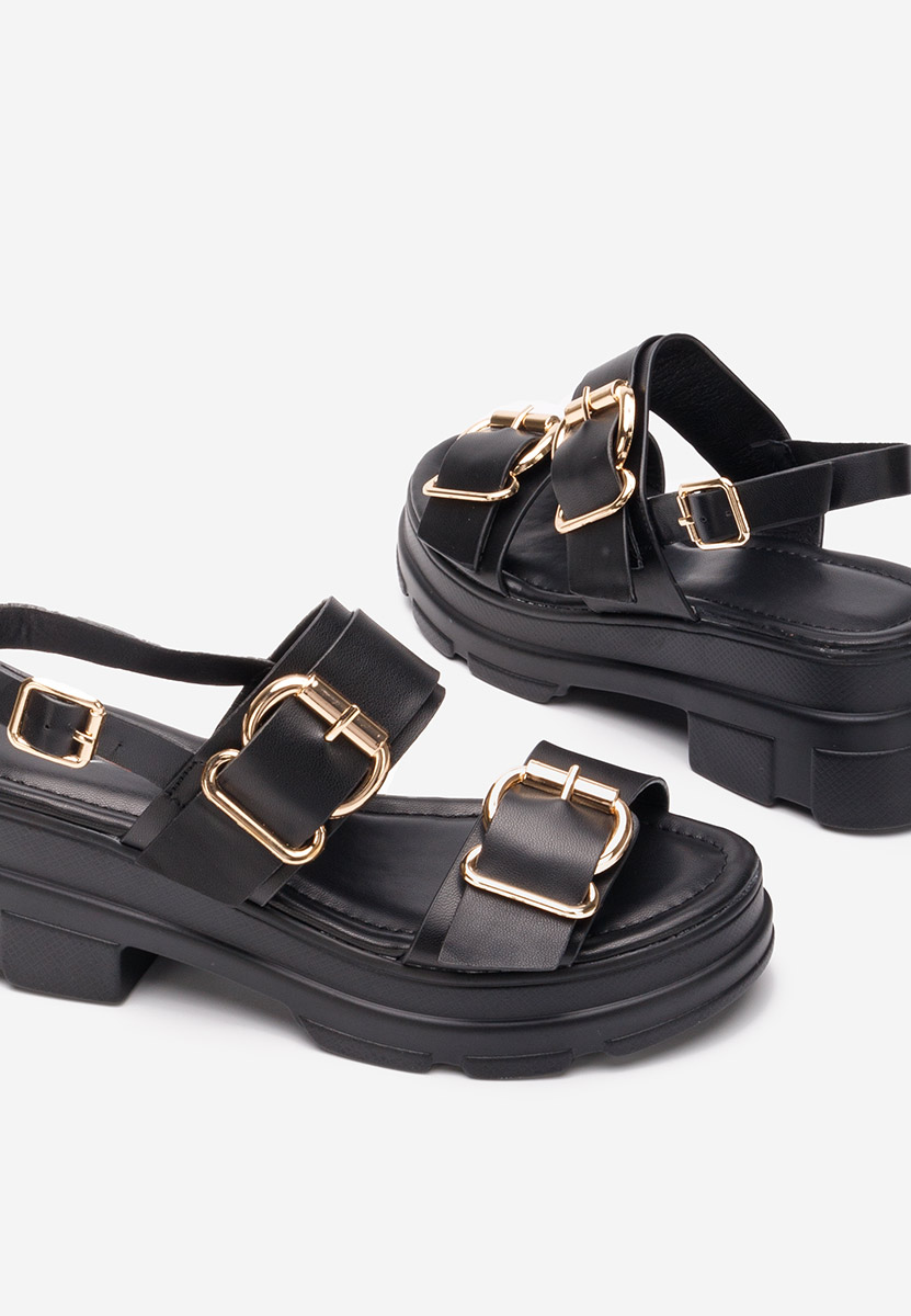 Sandale s platformom Raphaela crno