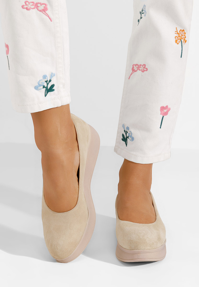 Cipele s platformom Cantoria V2 bež