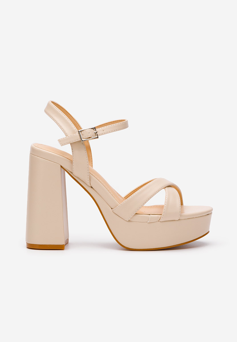 Sandale s petu Vallia nude