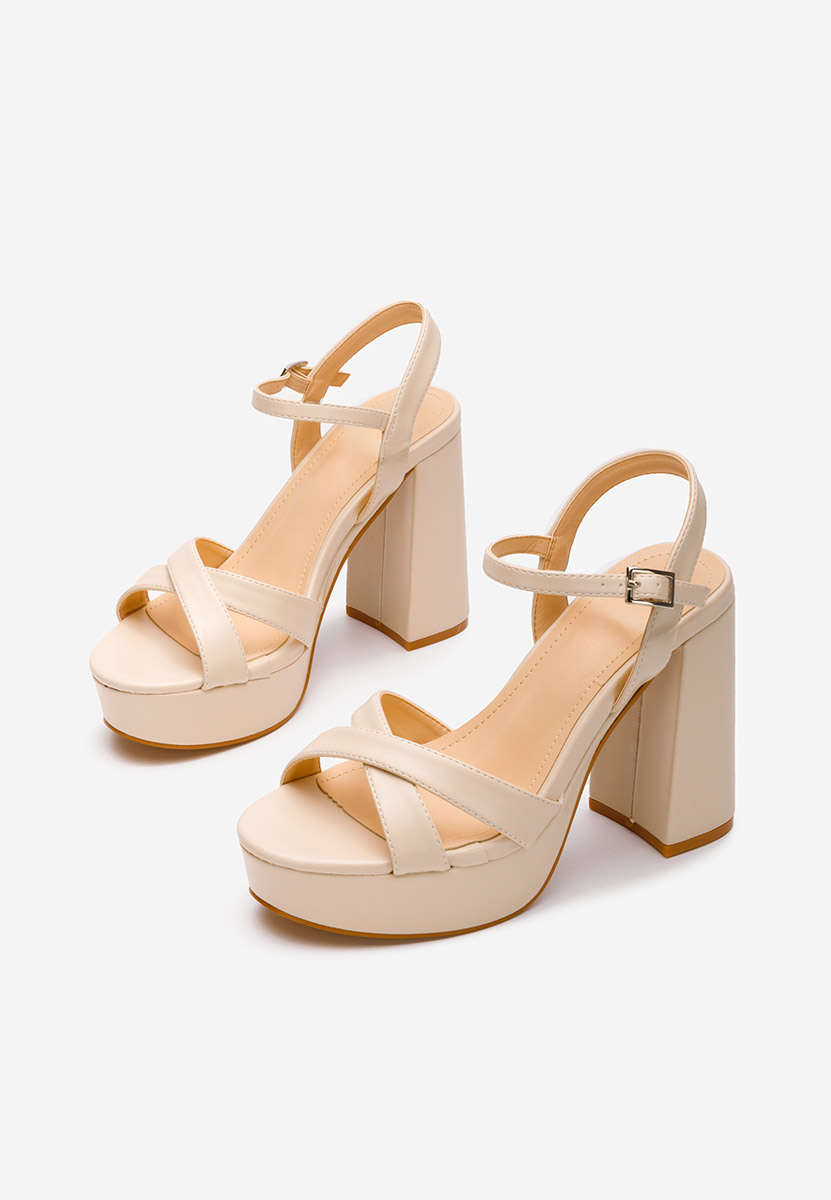 Sandale s petu Vallia nude