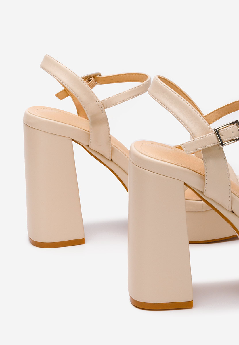 Sandale s petu Vallia nude