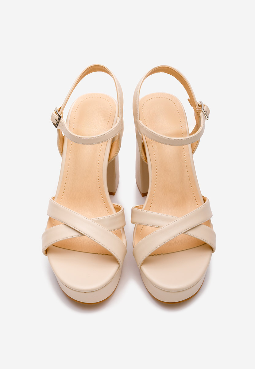 Sandale s petu Vallia nude