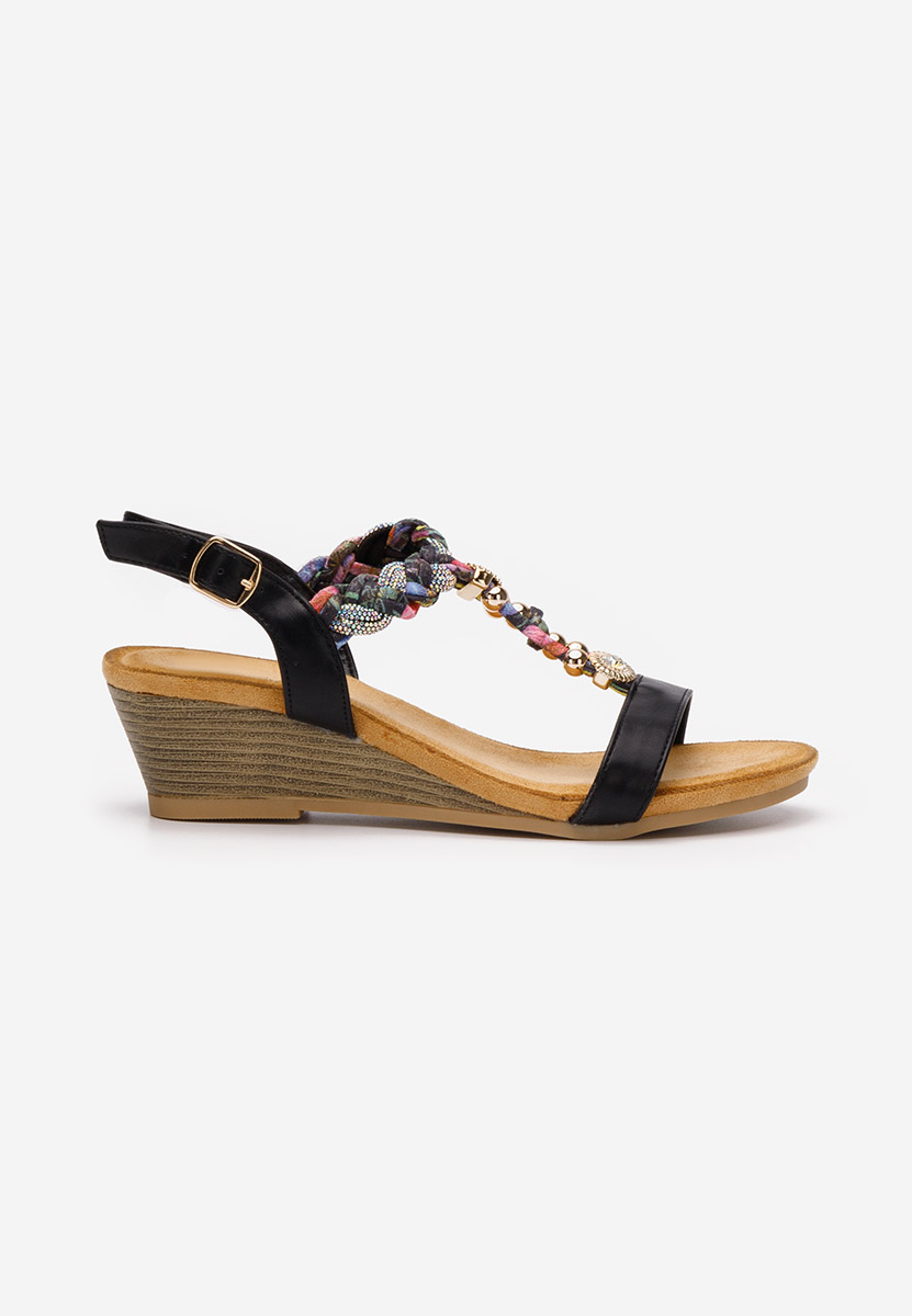 Sandale s platformom Tanika crno