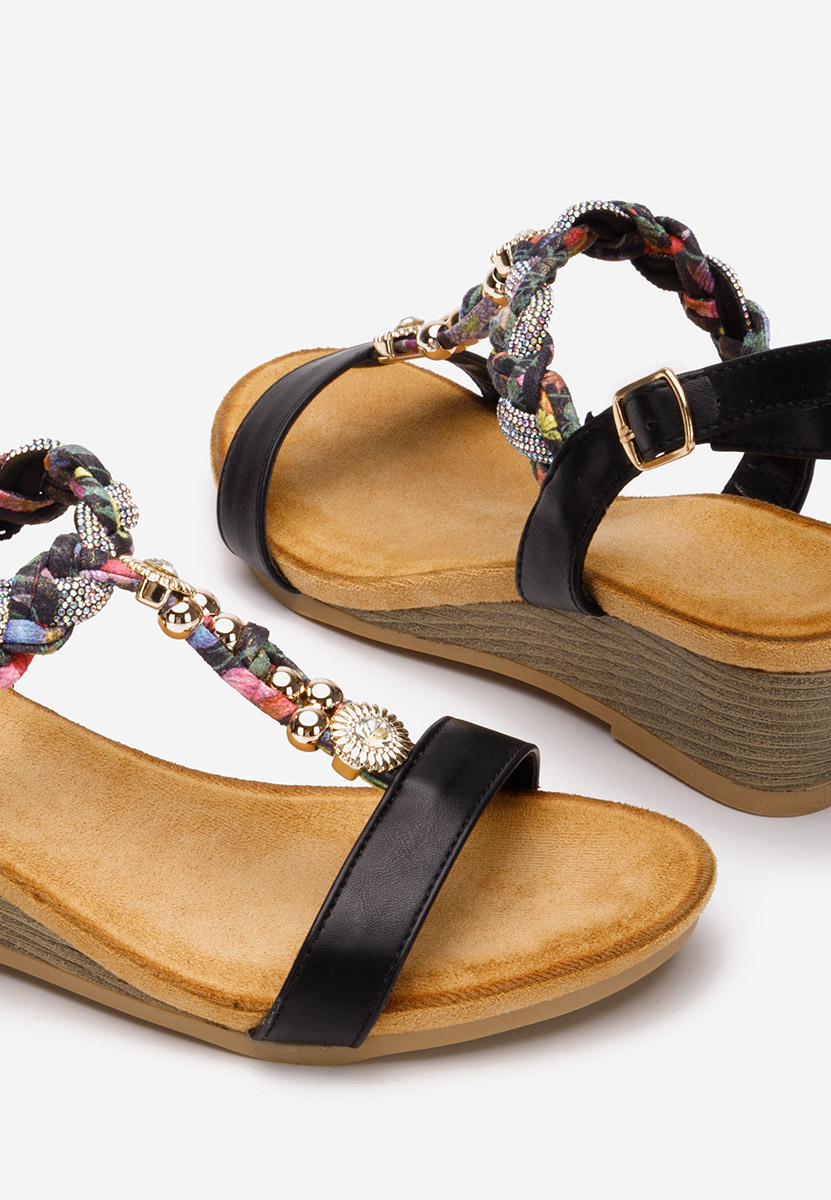 Sandale s platformom Tanika crno