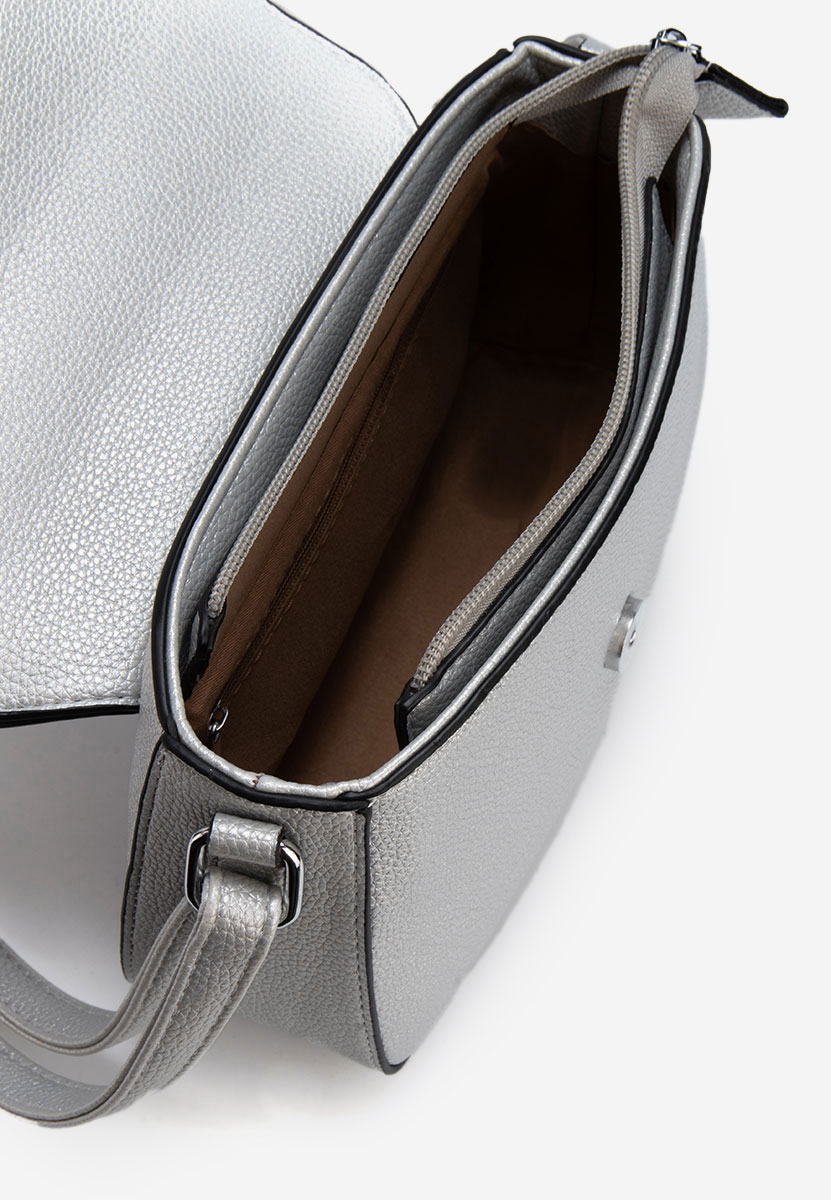 Torba Crossbody Brenna srebrno