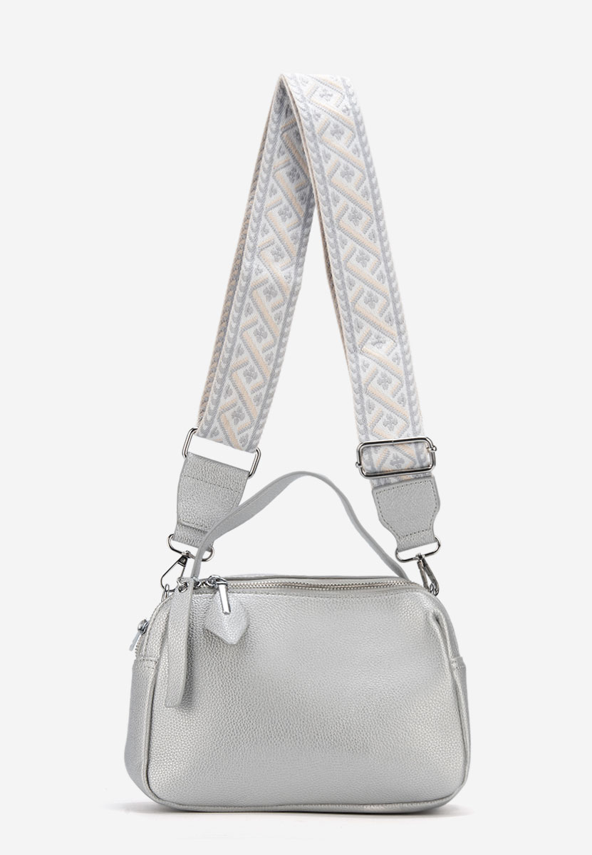 Torba Crossbody Ryanna srebrno
