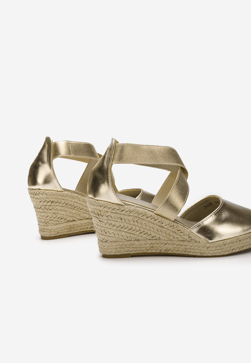Sandale s platformom Rosaria zlatno