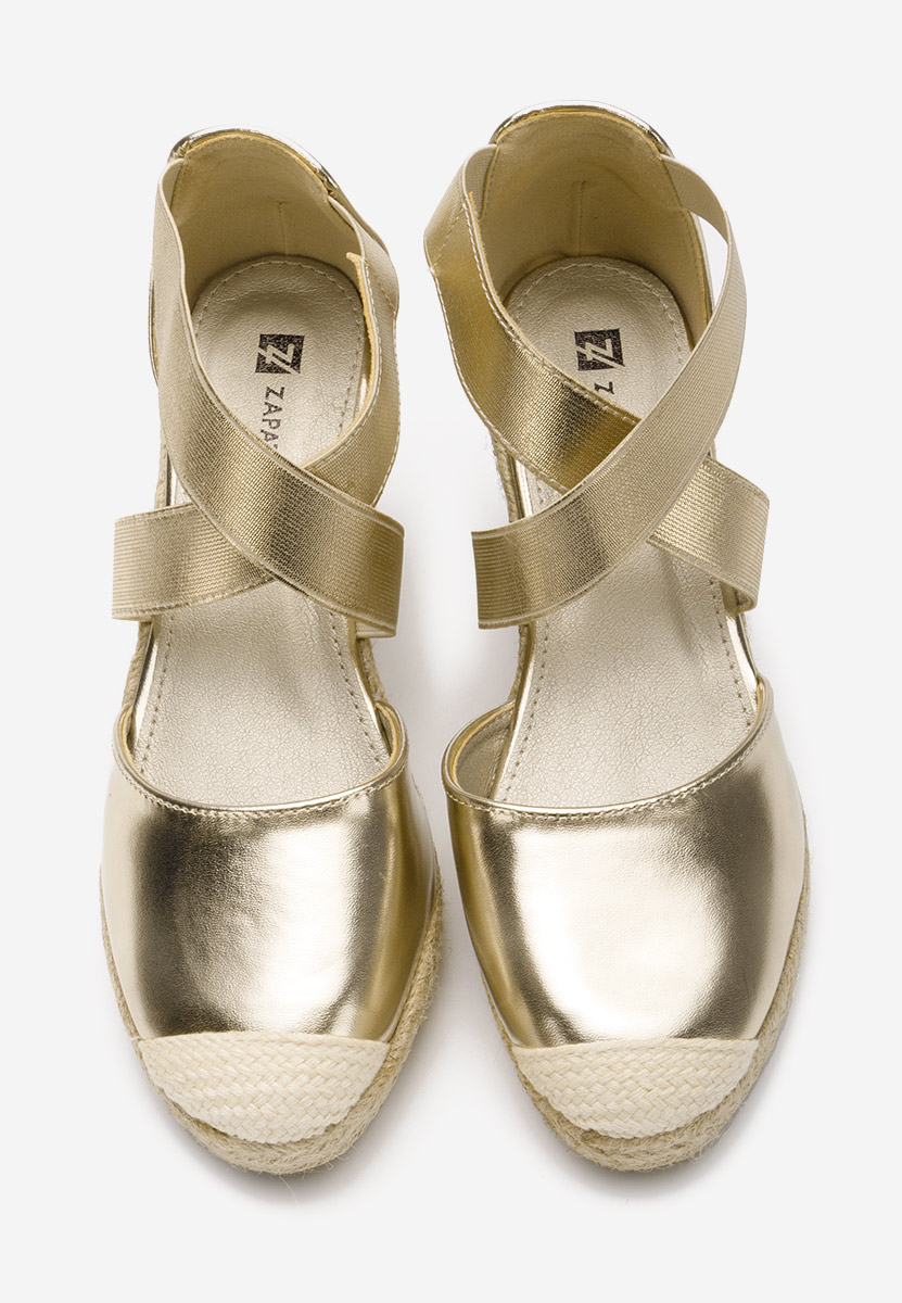 Sandale s platformom Rosaria zlatno