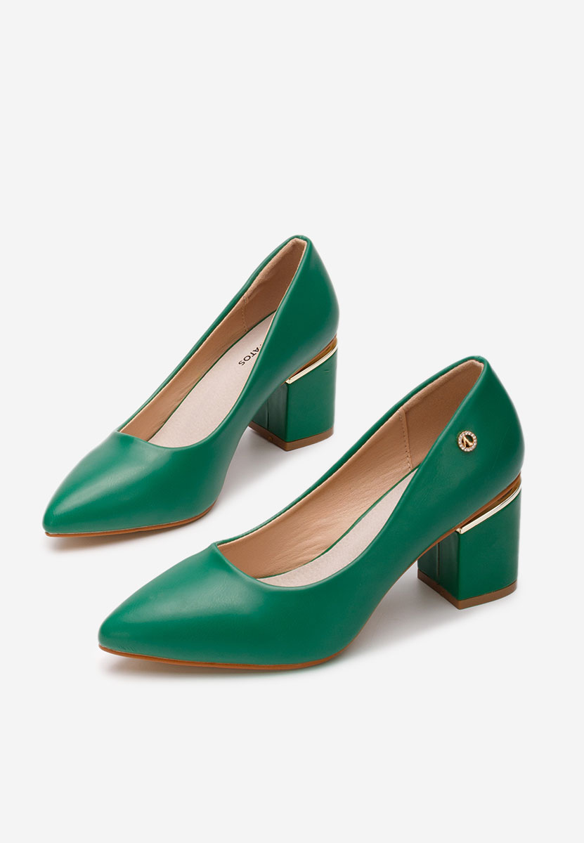 Elegantne cipele na petu Nelia zeleno