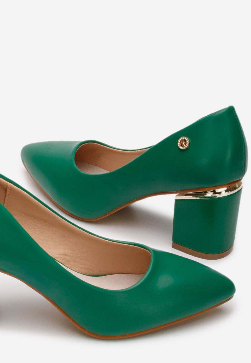 Elegantne cipele na petu Nelia zeleno