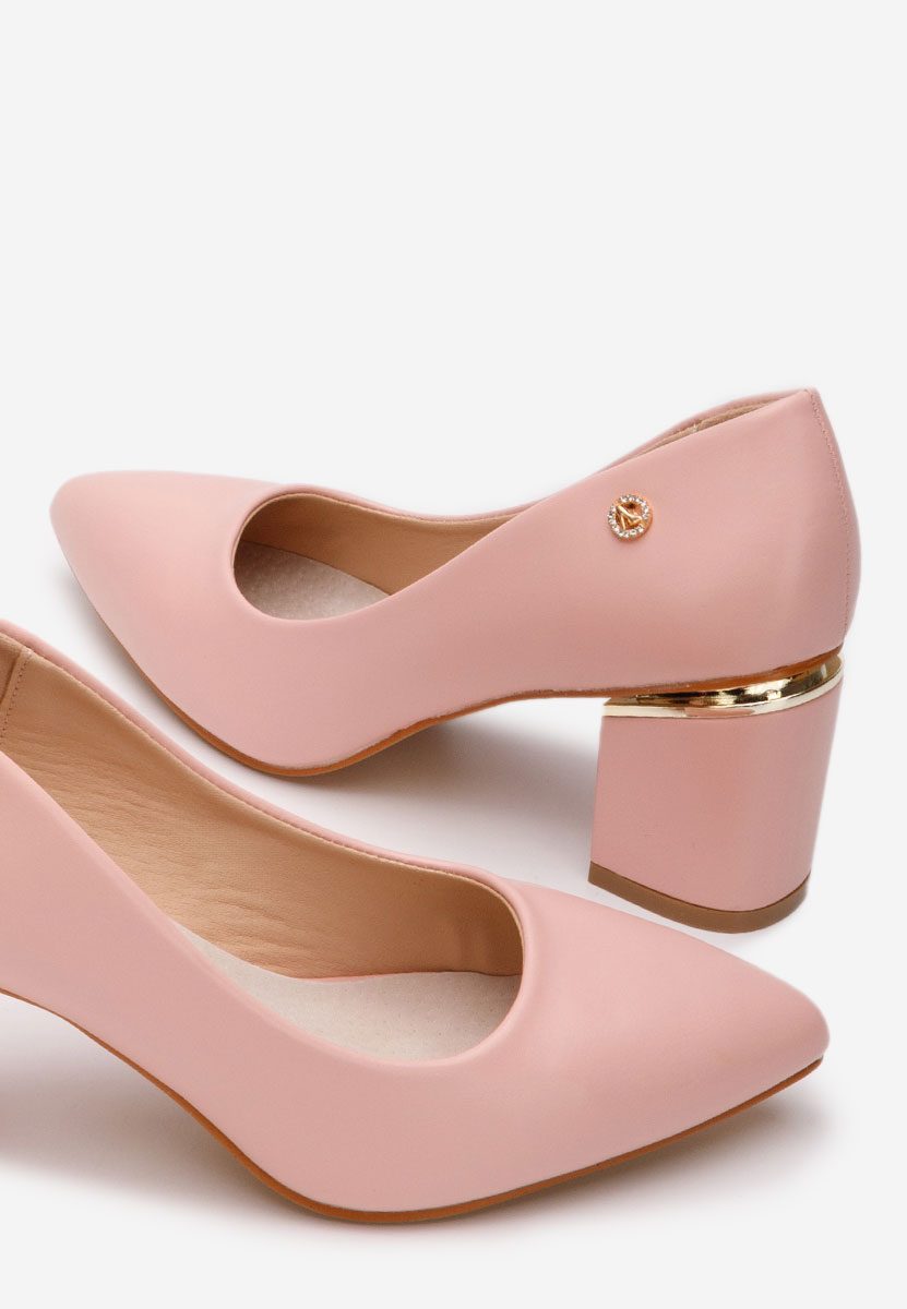 Elegantne cipele na petu Nelia ružičasto