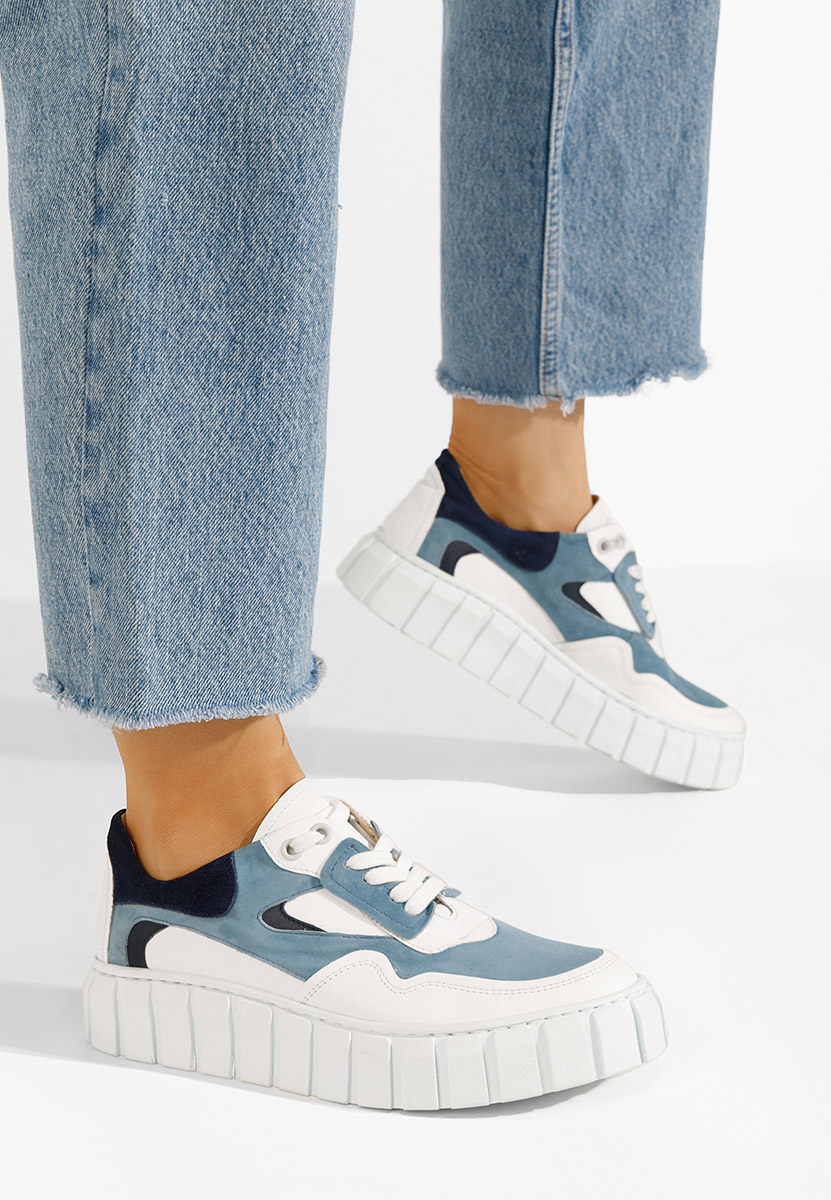 Ženske Kožne tenisice Caera svijetlo plavi