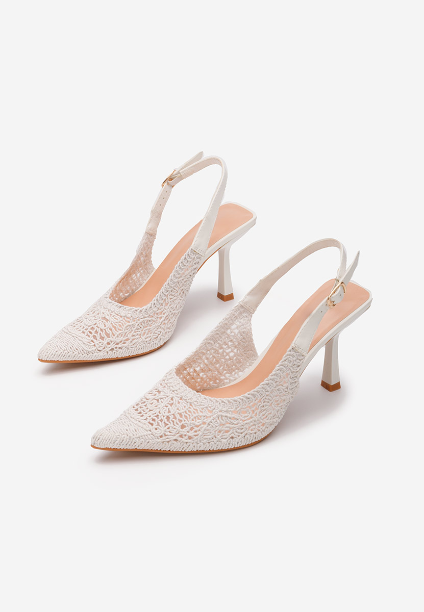 Štikle na visoku petu Besima bijele