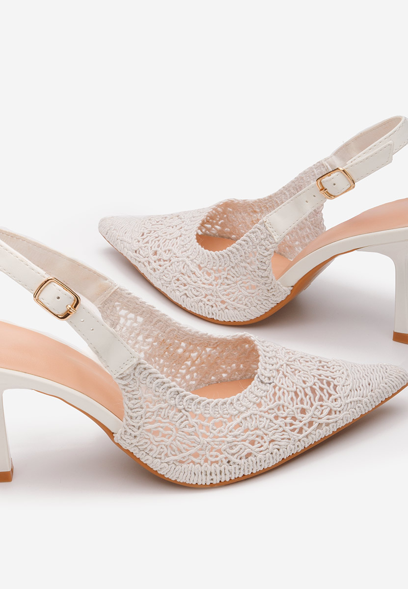 Štikle na visoku petu Besima bijele