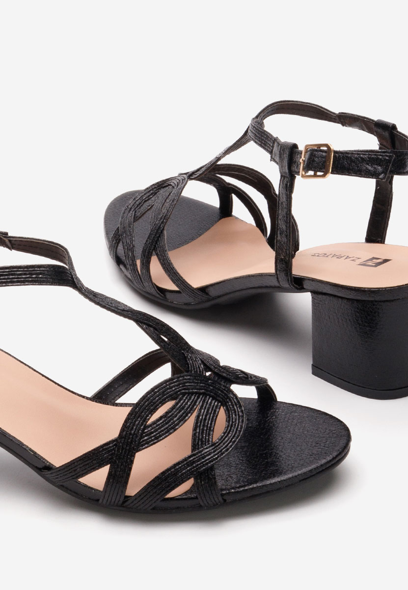 Sandale s petu Siltia crno
