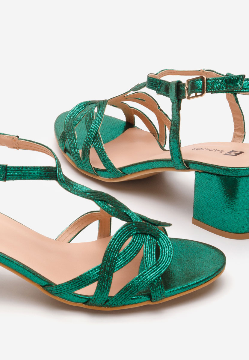 Sandale s petu Siltia zeleno