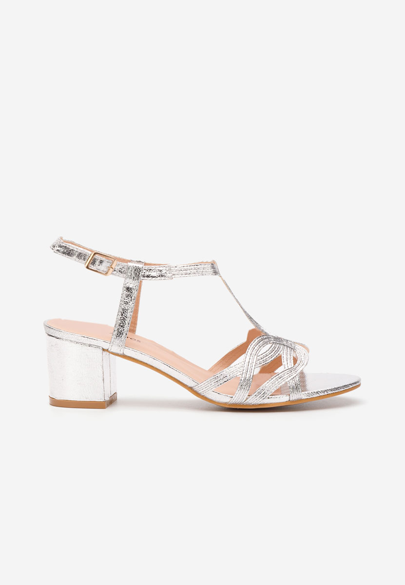 Sandale s petu Siltia srebrno