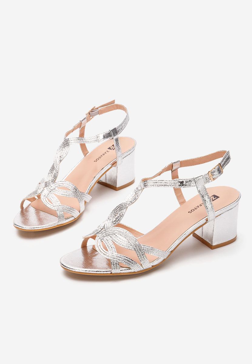 Sandale s petu Siltia srebrno