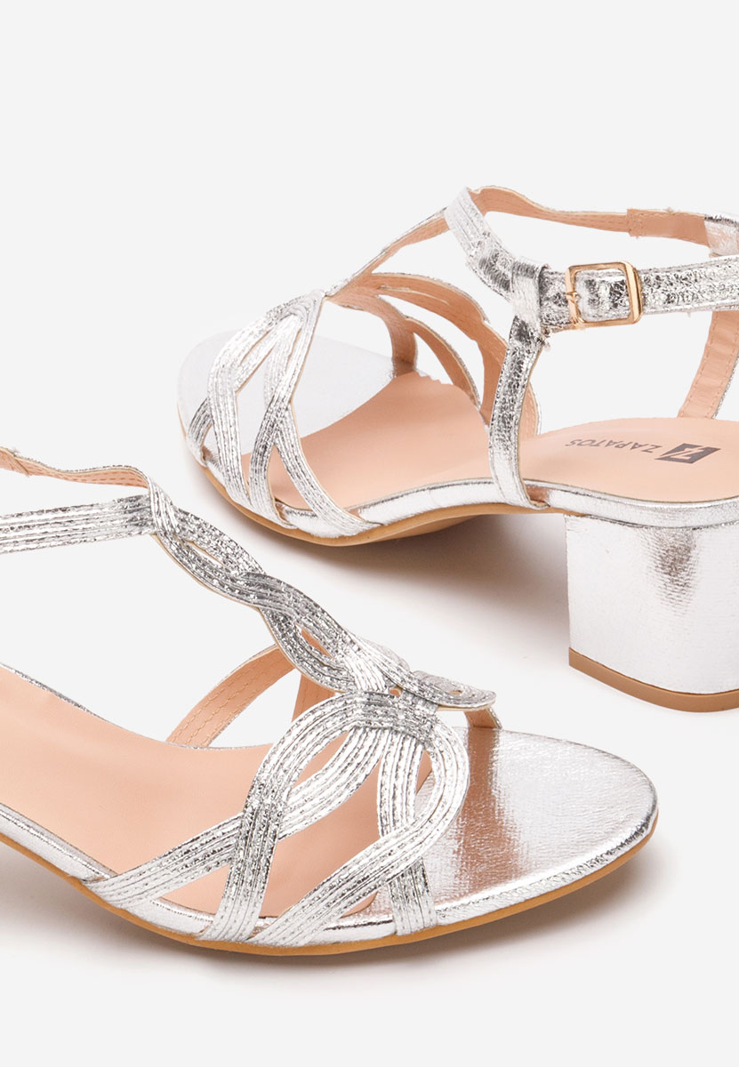 Sandale s petu Siltia srebrno