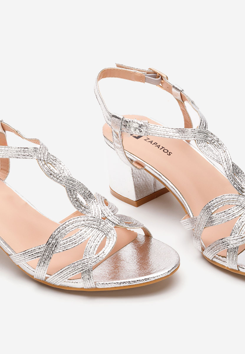 Sandale s petu Siltia srebrno