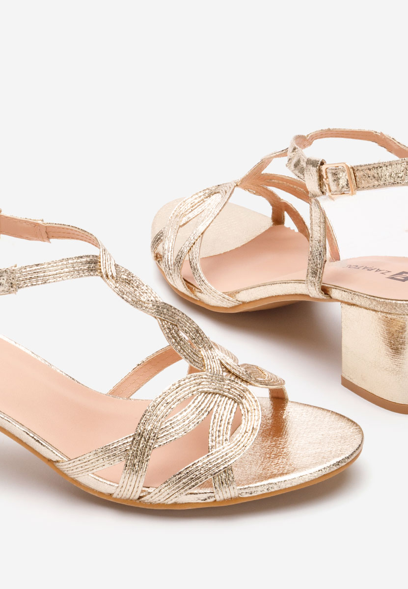 Sandale s petu Siltia zlatno