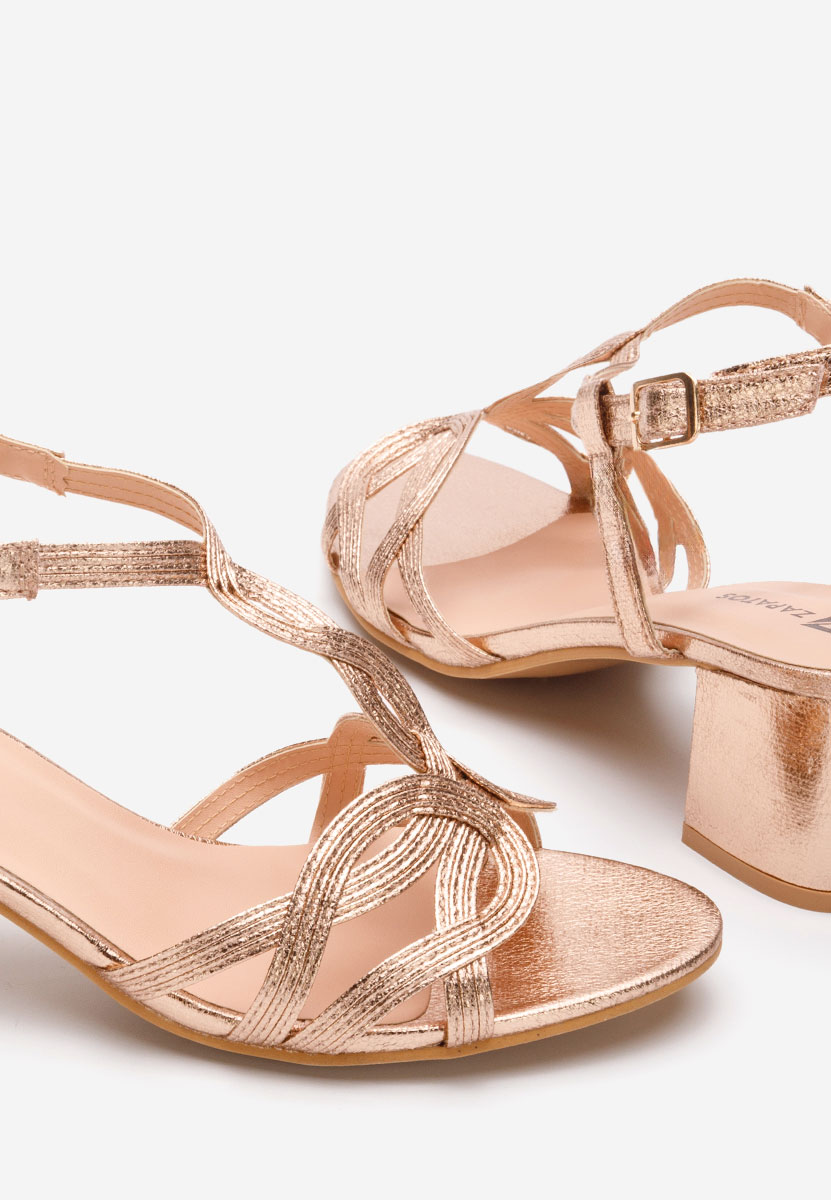 Sandale s petu Siltia Šampanjac