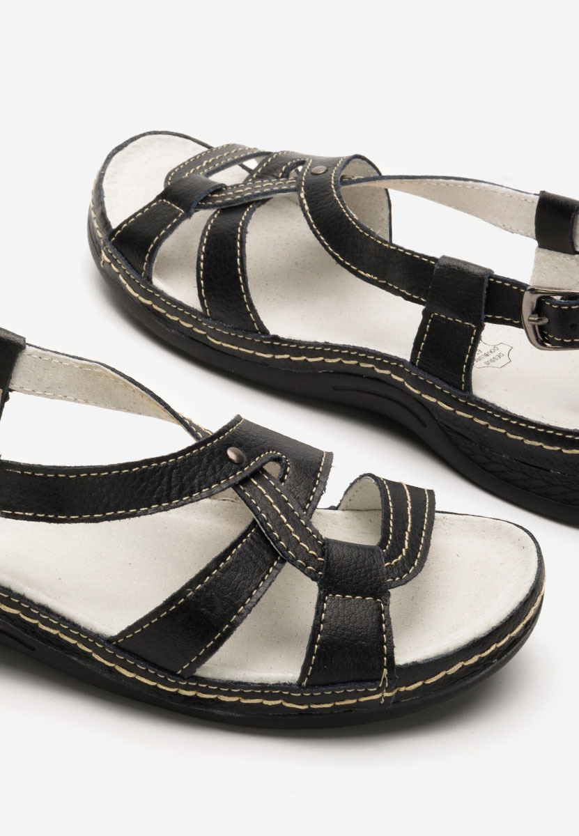Sandale od prirodne kože Zinga crno