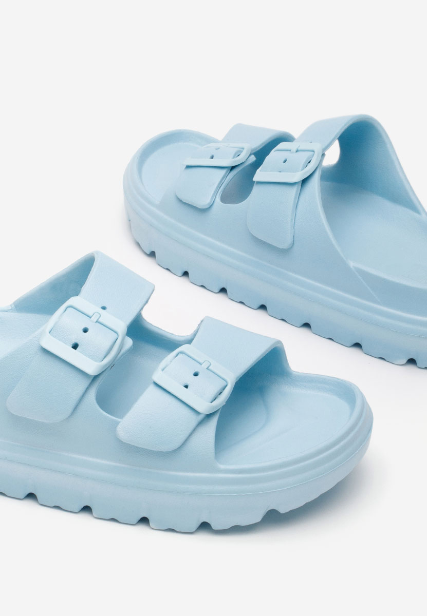 Papuče za ženske Madeleina svijetlo plavi