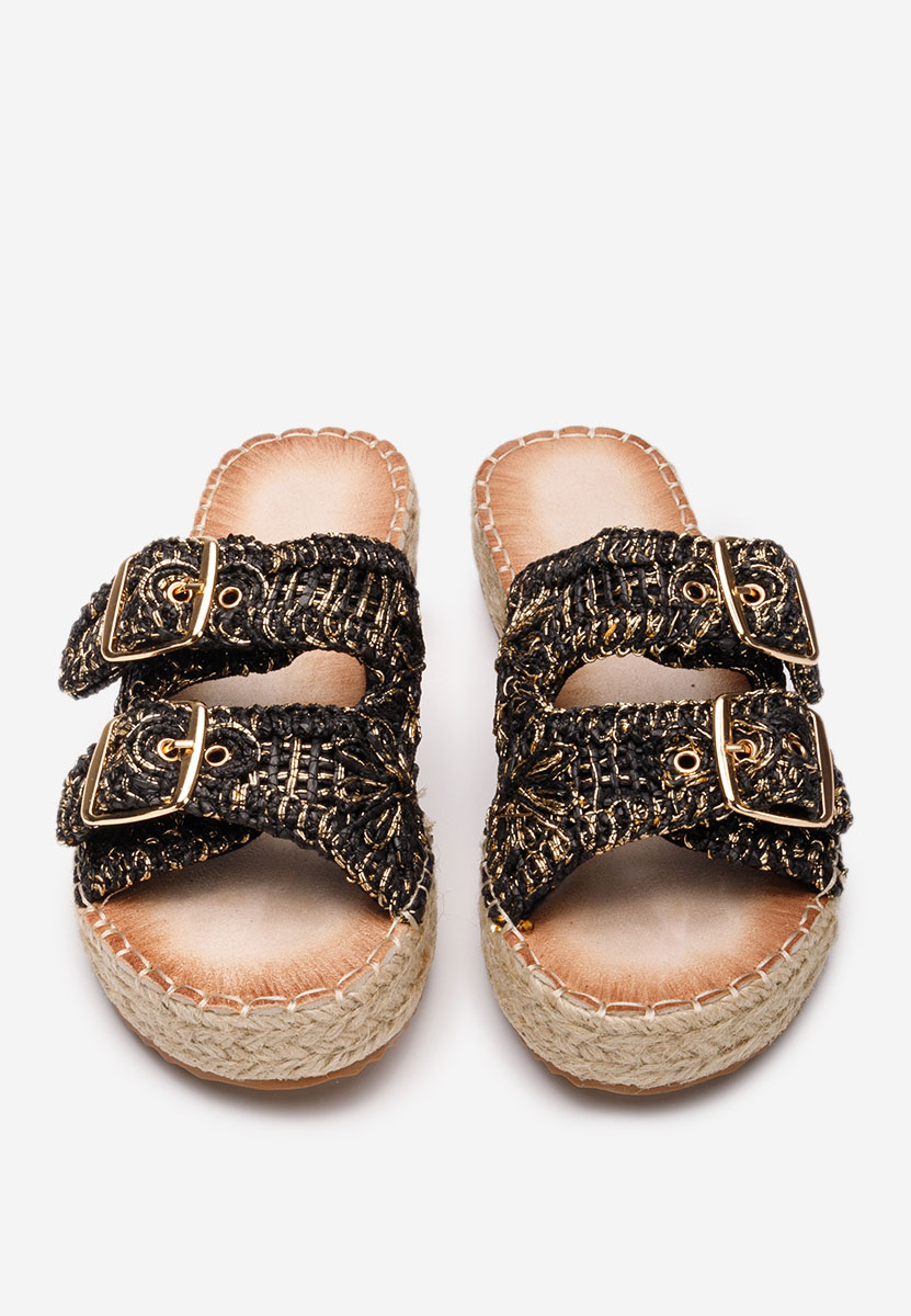 Papuče za ženske Harley crno