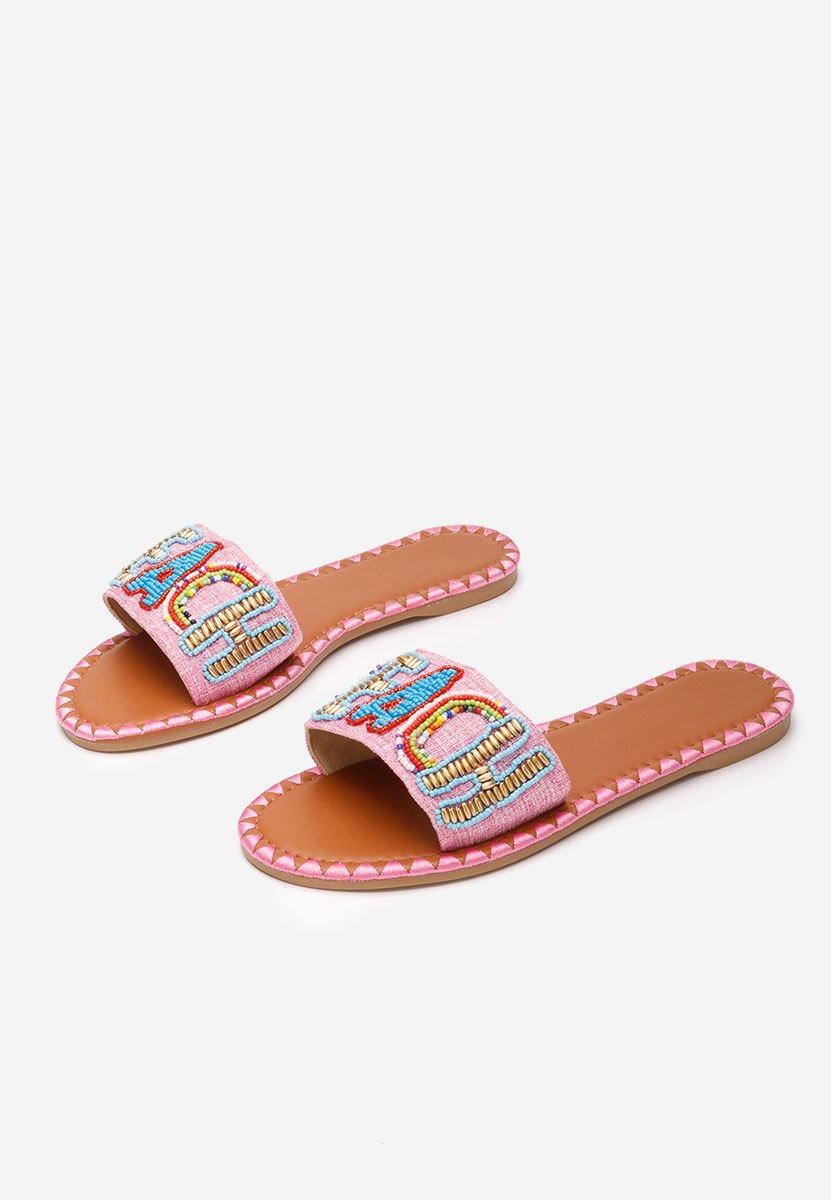 Papuče za ženske Karianna ružičasto