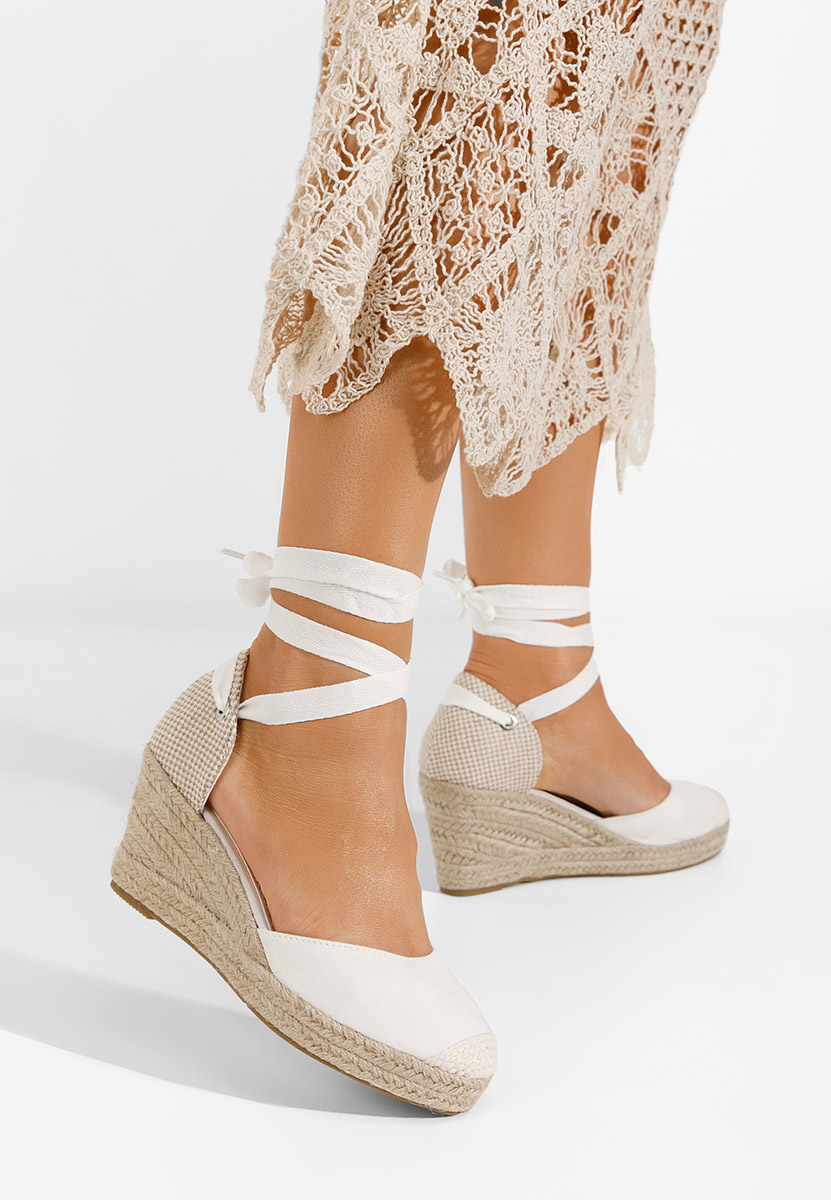 Espadrilles za ženske Vilena V2 bijele