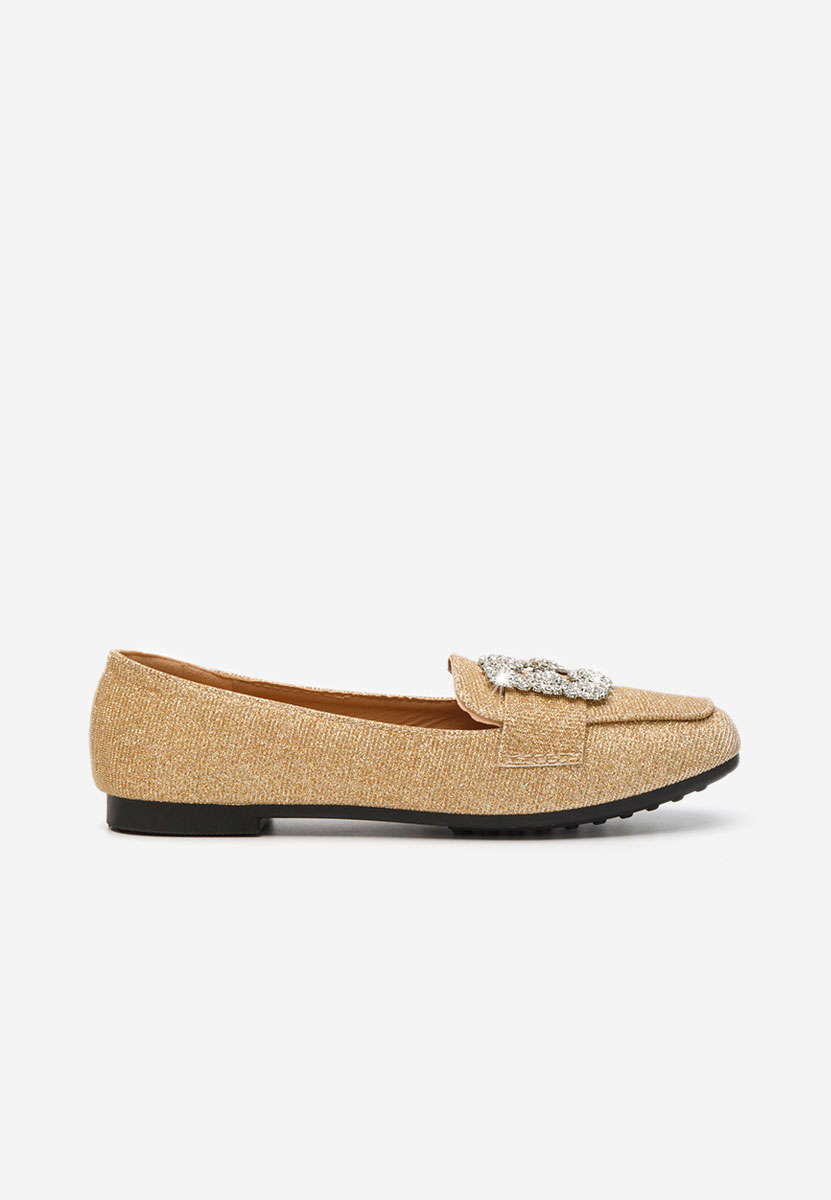 Ženske loafers Mysha zlatno