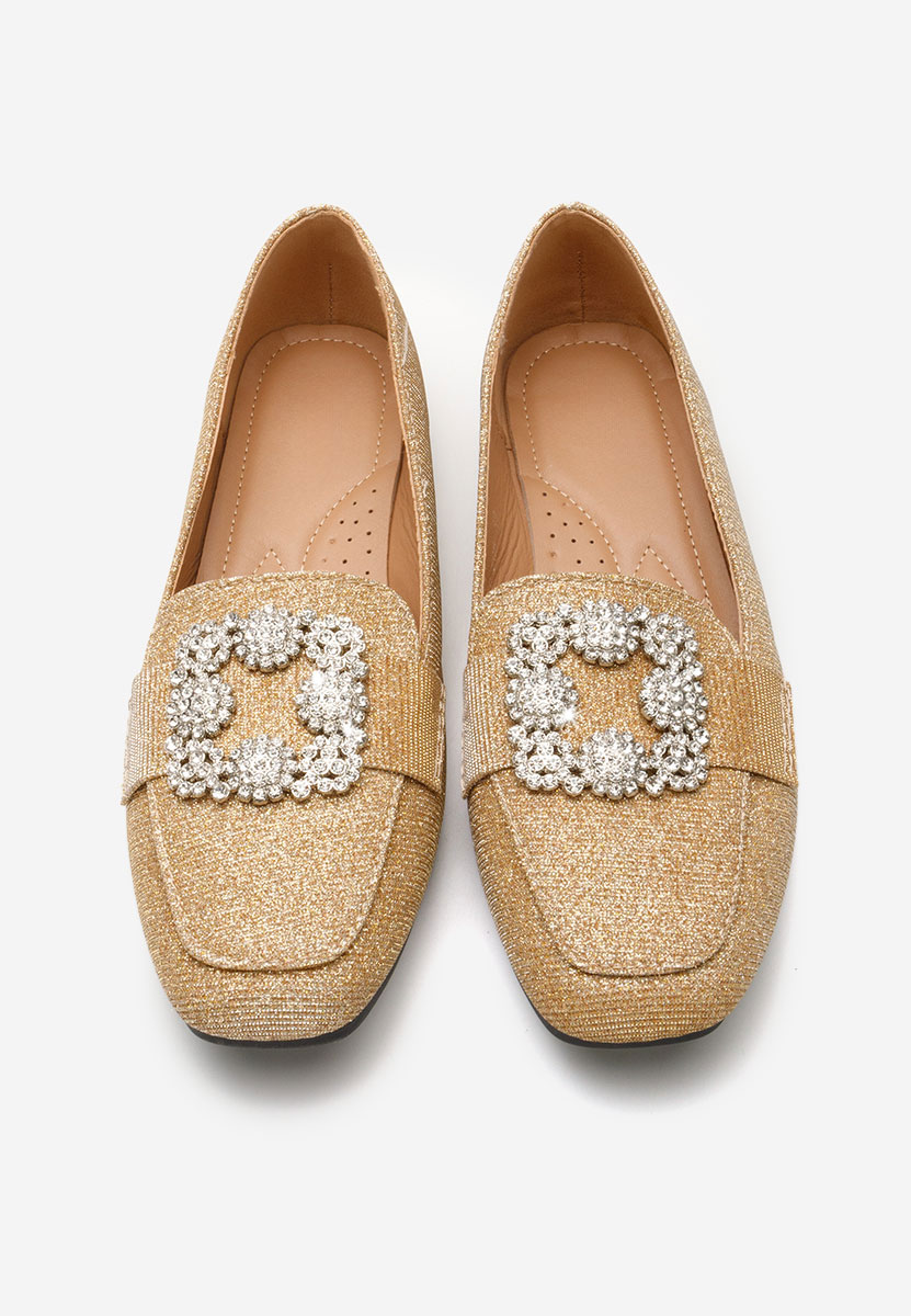 Ženske loafers Mysha zlatno