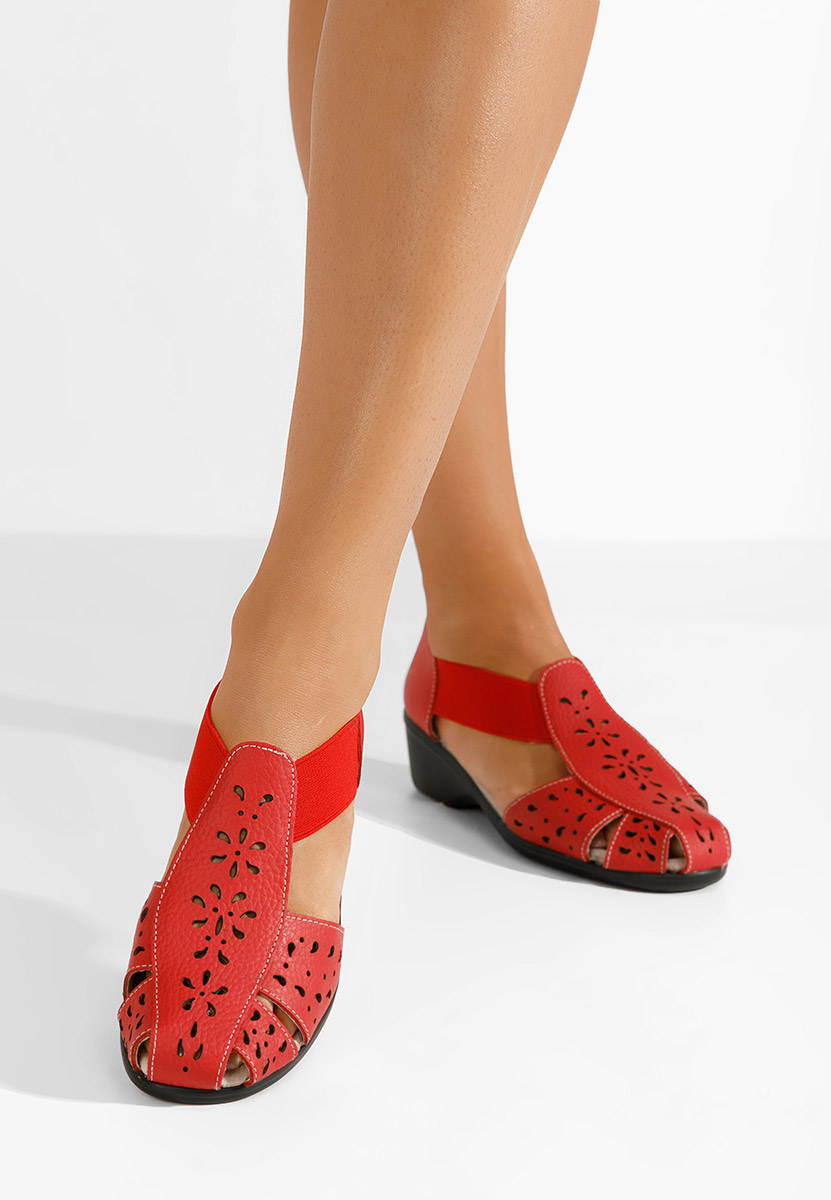 Sandale od prirodne kože Melona V2 crveno