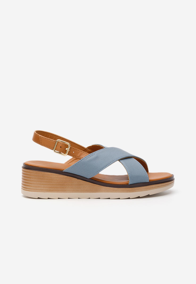 Sandale s platformom Qinna plave