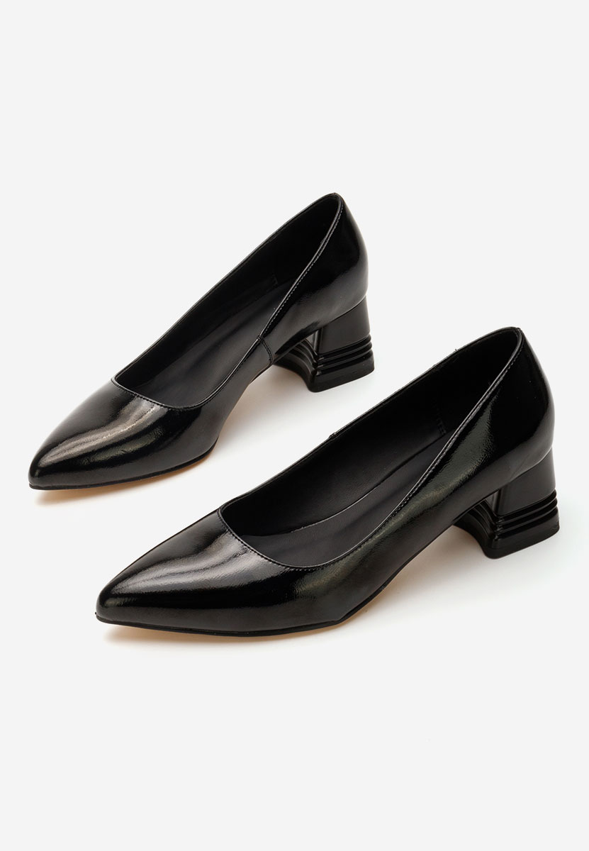 Kožne cipele na petu Fadicia crno