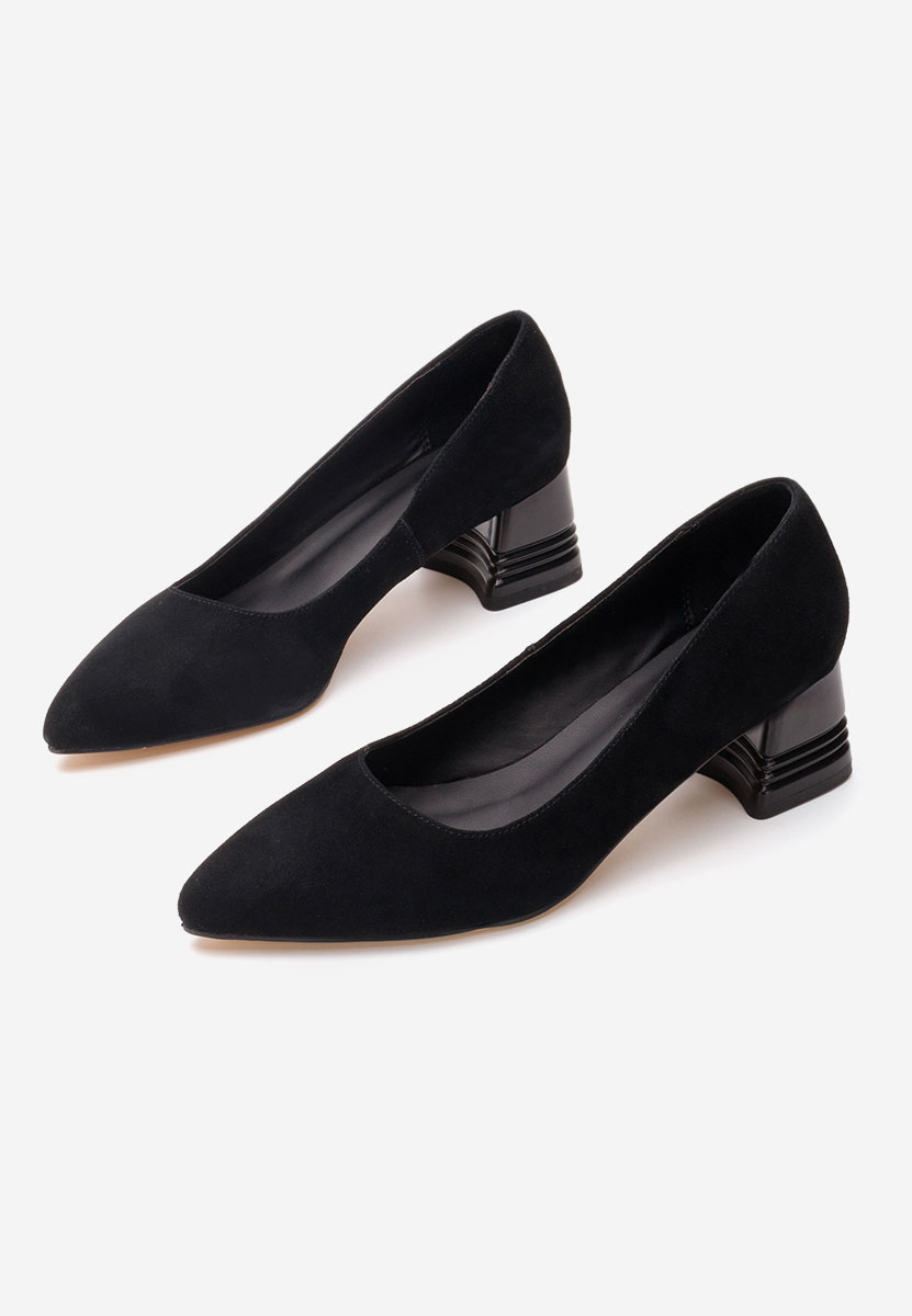 Kožne cipele na petu Fadicia V2 crno