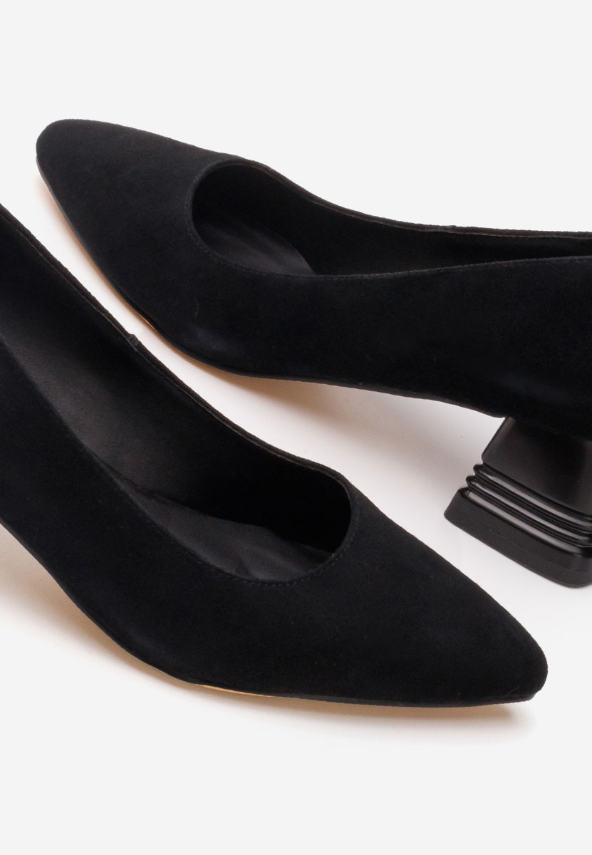 Kožne cipele na petu Fadicia V2 crno