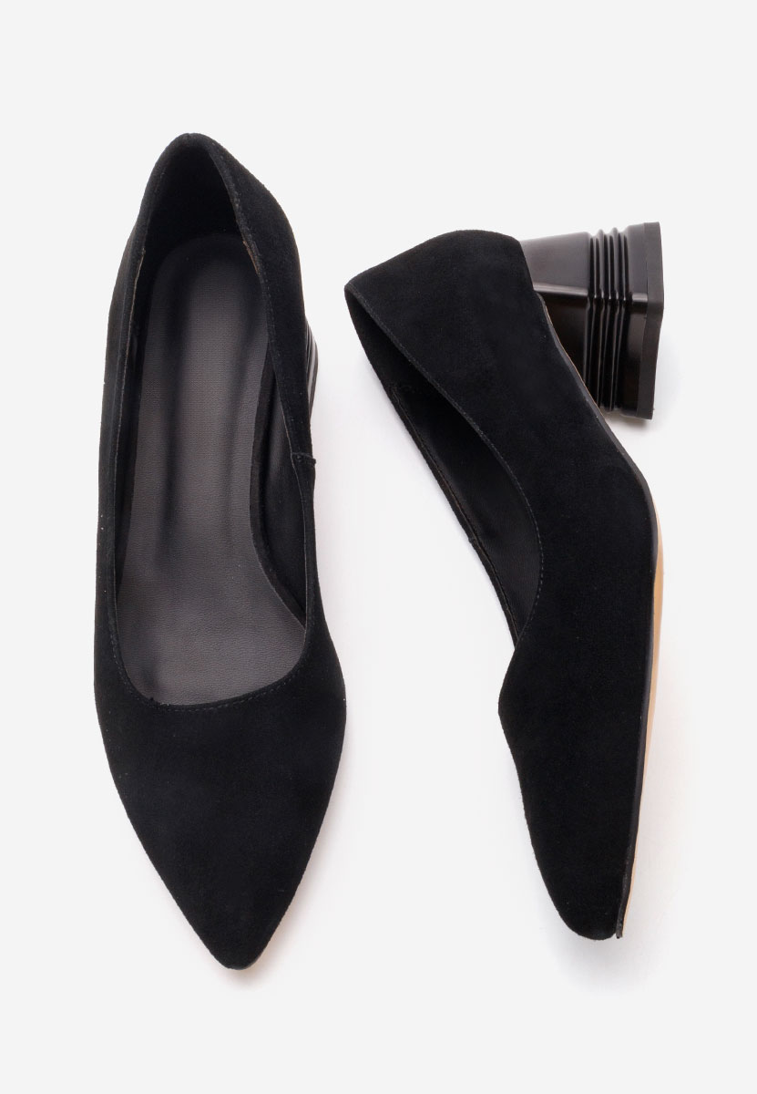 Kožne cipele na petu Fadicia V2 crno