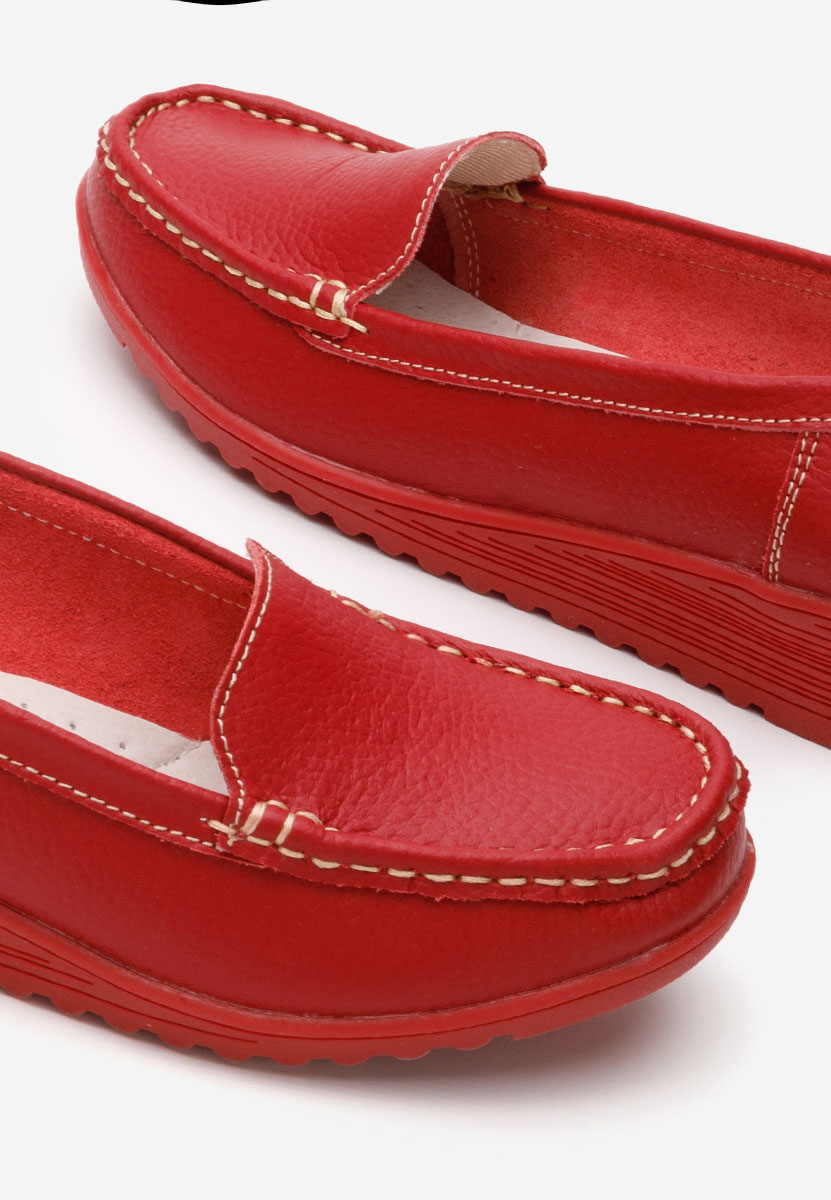 Mokasinke od prirodne kože Storia V2 crveno