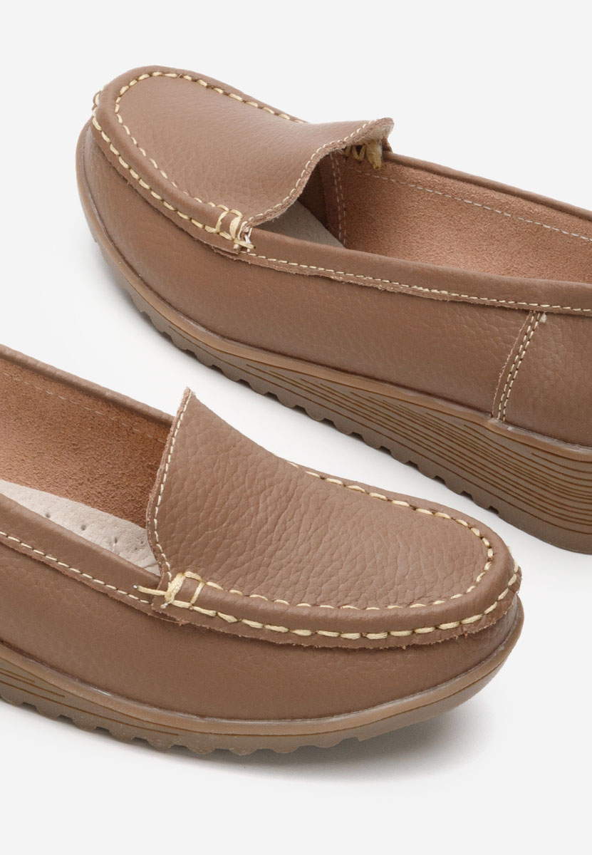 Mokasinke od prirodne kože Storia V2 kaki
