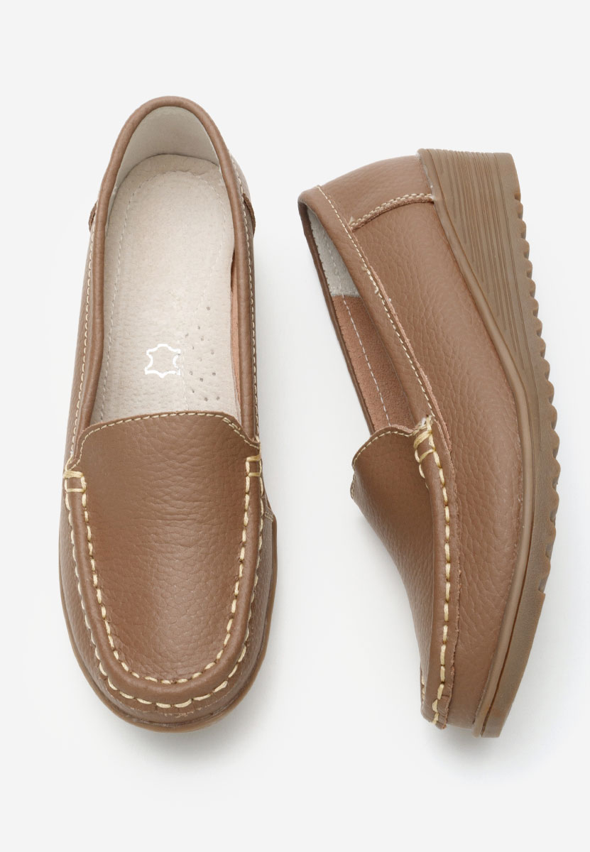 Mokasinke od prirodne kože Storia V2 kaki