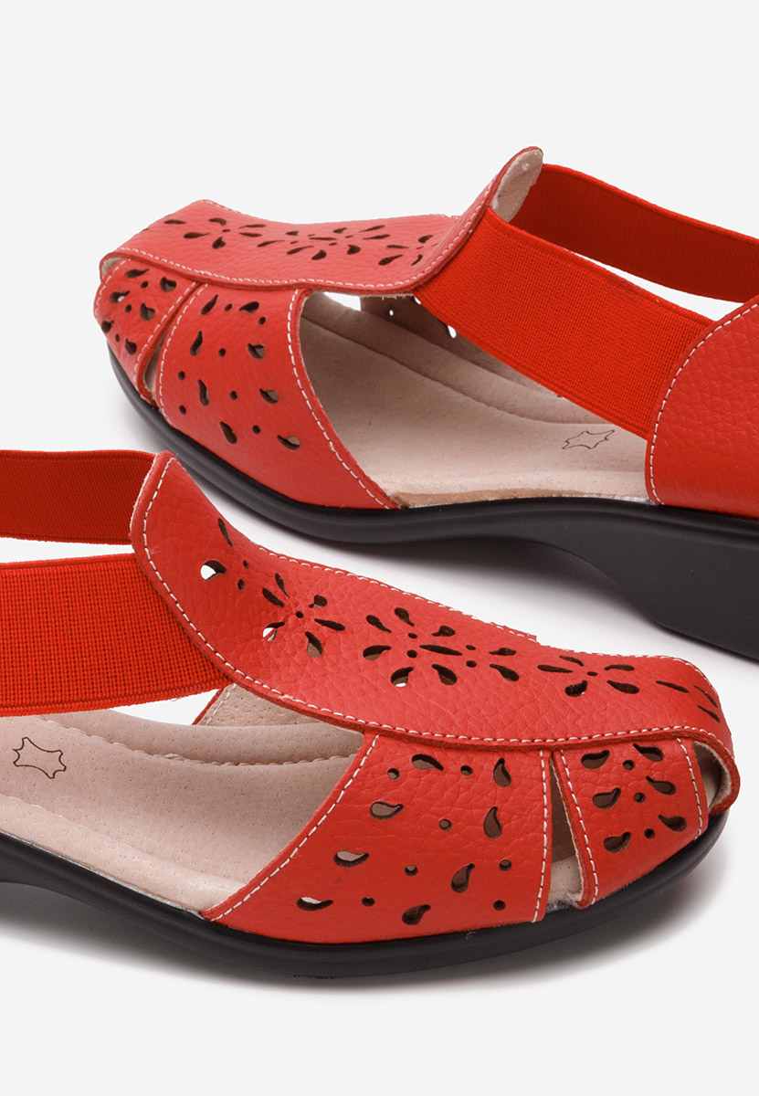Sandale od prirodne kože Melona V2 crveno